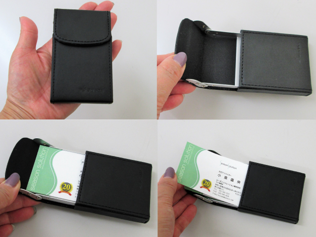 ノベルティ:スライダーカードケース 黒