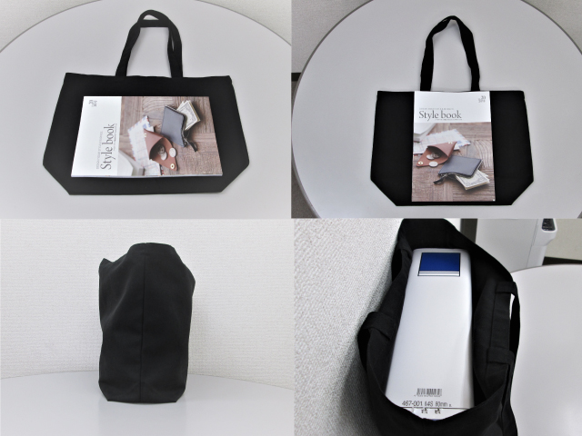 キャンバストート(横型/大) 黒