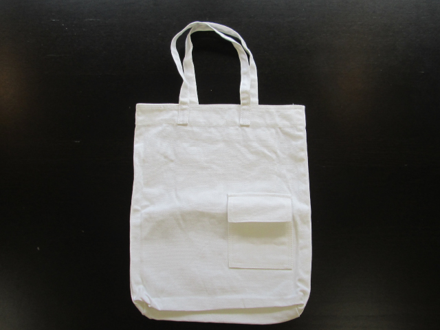 <お得なインクジェット> キャンバスエコバッグ(小) 白