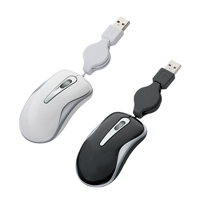 <アウトレット、在庫売切廃盤> USBポケットマウス ブラック