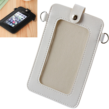 ノベルティ:≪セール品 在庫売切廃盤≫ スマホポーチ 白
