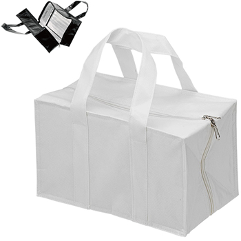 ノベルティ:≪セール品 在庫売切廃盤≫ スクエア保冷トート 白